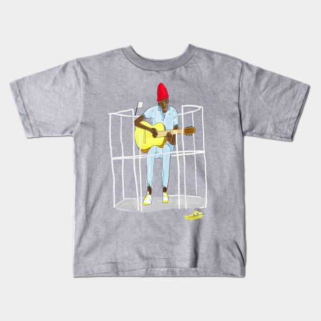 Seu Jorge Kids T-Shirt by wakkala